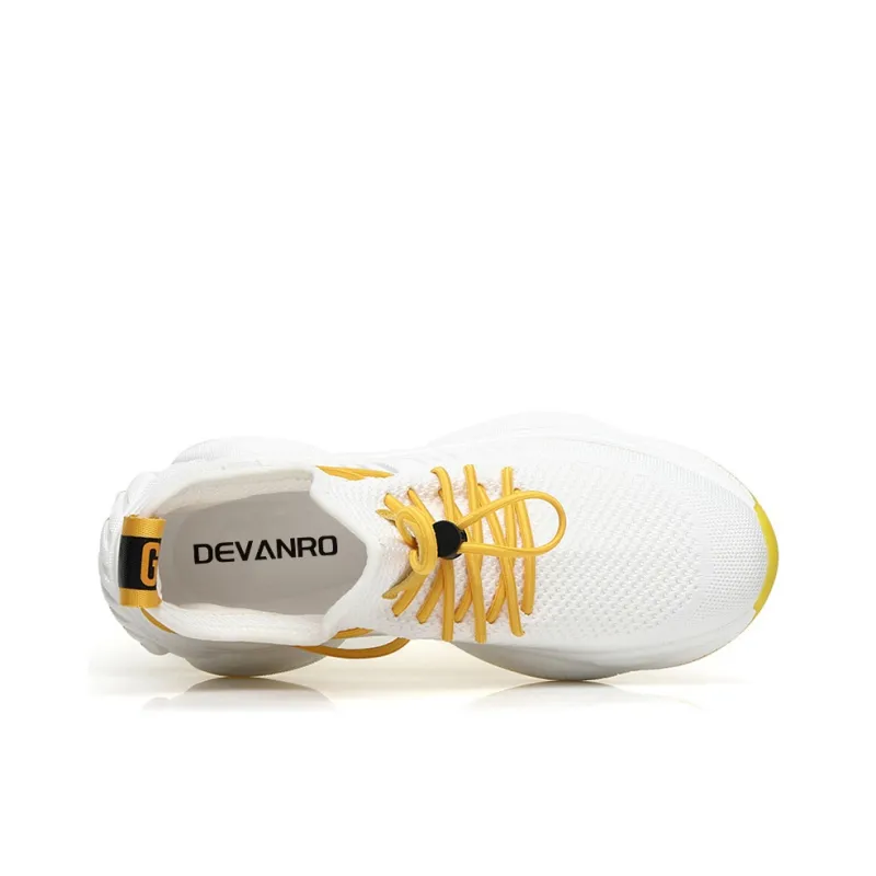 Devanro Height Increasing Lightweight Breathable Slip Resistant Low Top Casual Shoes Men's-3