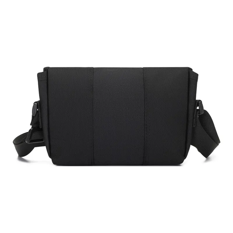 BOSTANTEN Oxford Crossbody Bag Unisex Black/Light Gray/Black & Green-2