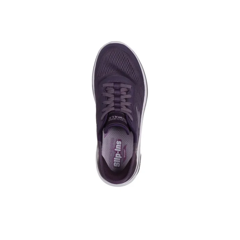 Skechers Slip Ins Anti Slip Wear Resistant Low Top Running Shoes Women's Dark Purple-3