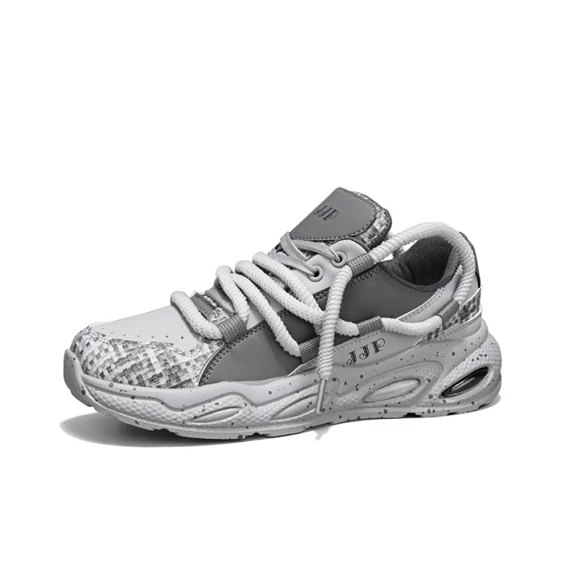 Abango Casual Shoes Men Low Top Gray/Black/Green-1