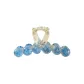 Blended Blue Round Bead Small Claw Clip