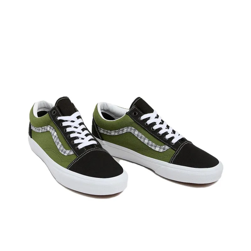 Vans Old Skool Non-slip Lightweight Low-Top Skateboard Shoes Unisex Green-2