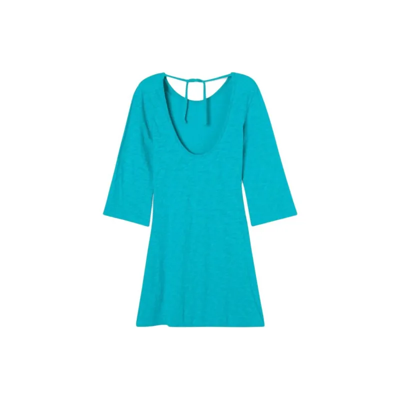 AMERICAN VINTAGE A.M SS24 ROBE FEMME SULLY Long-Sleeved Dresses Women's Tropical Blue-1