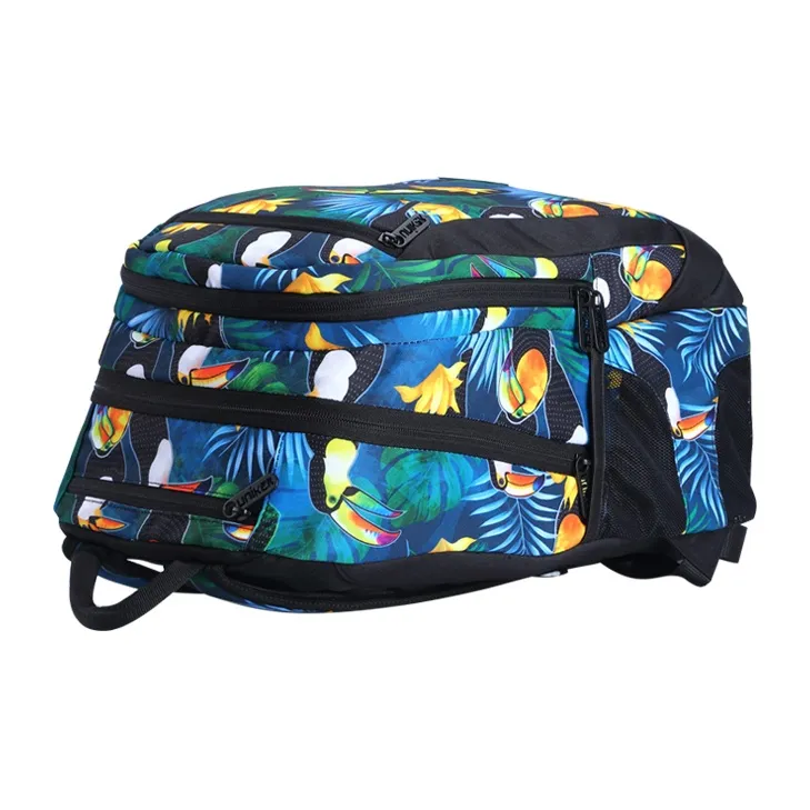 Uniker Polyester Backpack Medium Size Unisex Multicolor-15