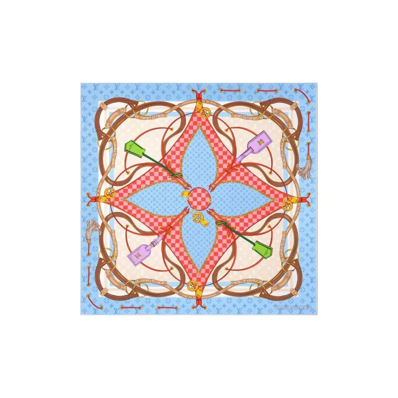 LOUIS VUITTON M94977 Flower And Straps Square 90-0
