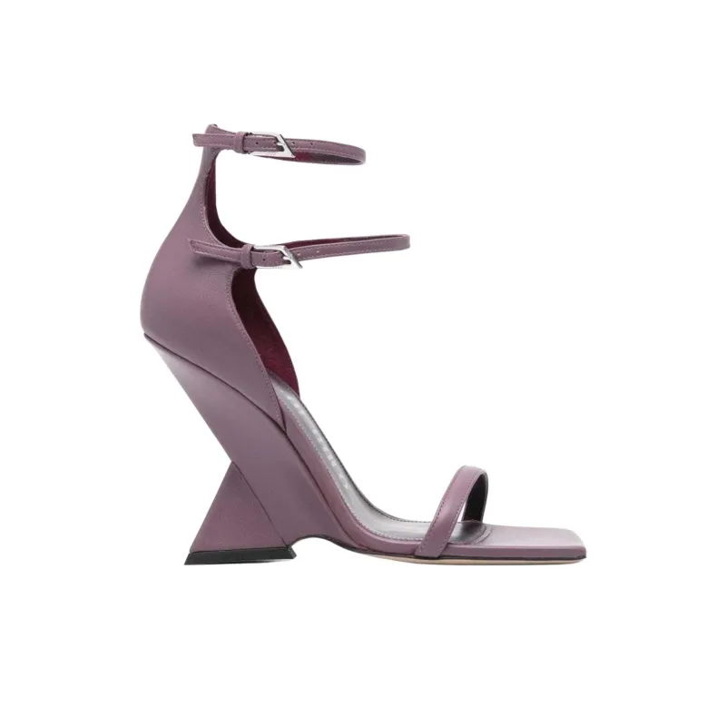 The Attico Grace One Strap Sandals 8.5cm Women's Purple-1