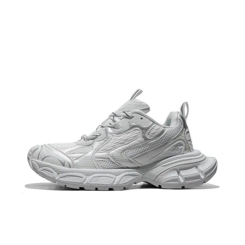 BOIGEMES Chunky Sneakers Unisex Low Top White/Black/Gray/White Blue/Champagne-0