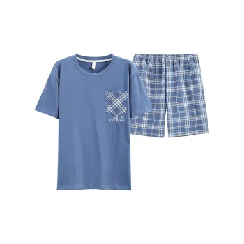 FENTENGCARE Pajama Set Men's Royal Blue