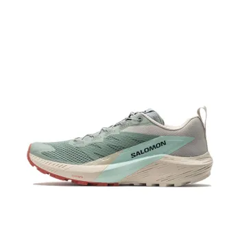 SALOMON Sense Ride 5 Anti Slip Wear Resistant Low Top Running Shoes Women's Green White