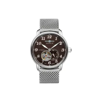 ZEPPELIN Piaget Collection Automatic Mechanical Movement Men's Watches Watch 40 Coffee Watch Dial Steel Strap