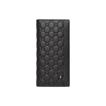 GOLDLION Cow Leather Long Wallets Regular Men's Black