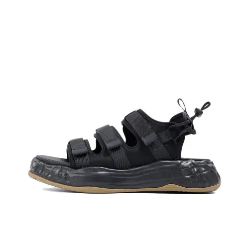 FAIRWHALE Beach Sandals Men Black