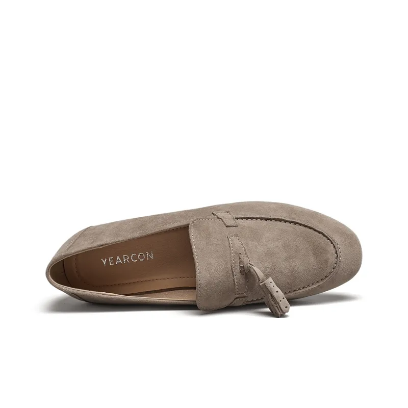 YEARCON Loafers Women's Cameo Brown/Green-6
