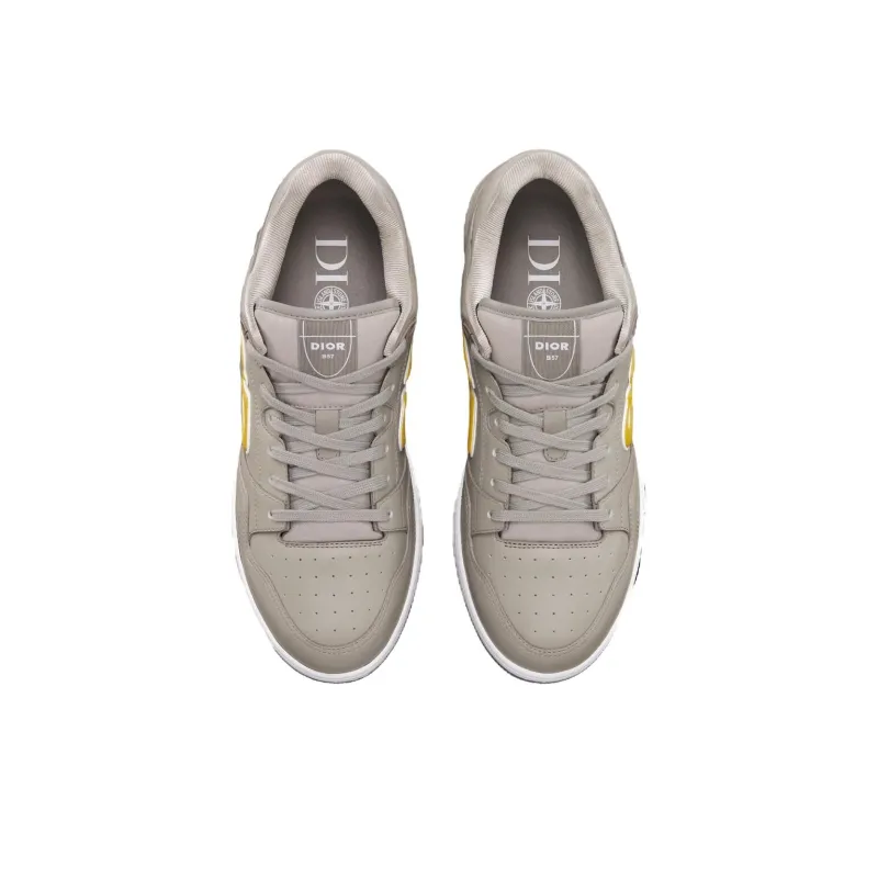 DIOR X Stone Island B57 Low Sneaker Gray Yellow-3