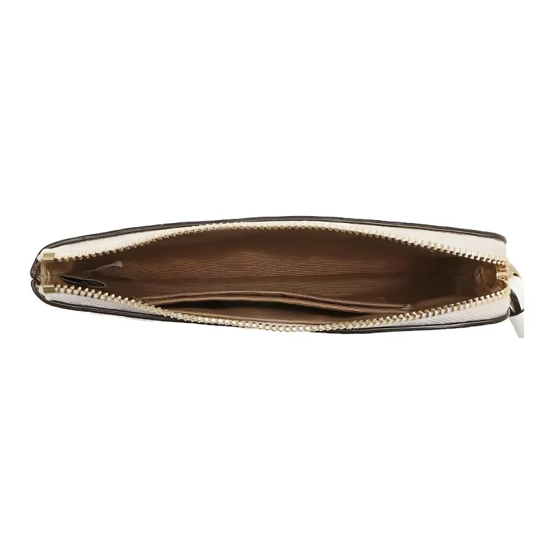 COACH Corner Zip PVC Wallet, Coin Pocket, Clutch Regular Women's Chalk White-3