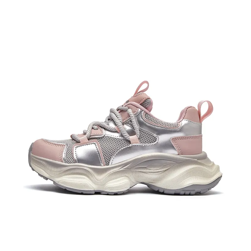 La Chapelle Breathable Height Increasing Low-Top Chunky Sneakers Women's-0