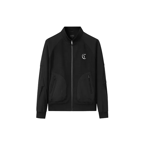 Cabbeen Jackets Coats Men's Coal Black-1