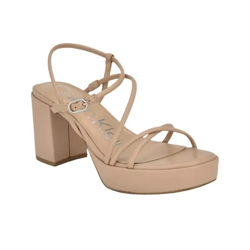 CALVIN KLEIN Liliana Strap Sandals Women's Beige-2