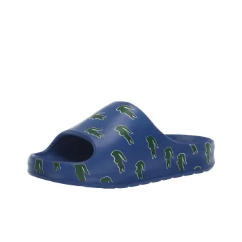 LACOSTE Odor-Resistant Abrasion-Resistant Slide Slippers Men's Blue