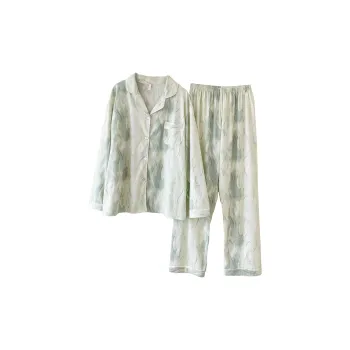 CAIHENGTONG Pajama Set Women's Ink Wash Stripes