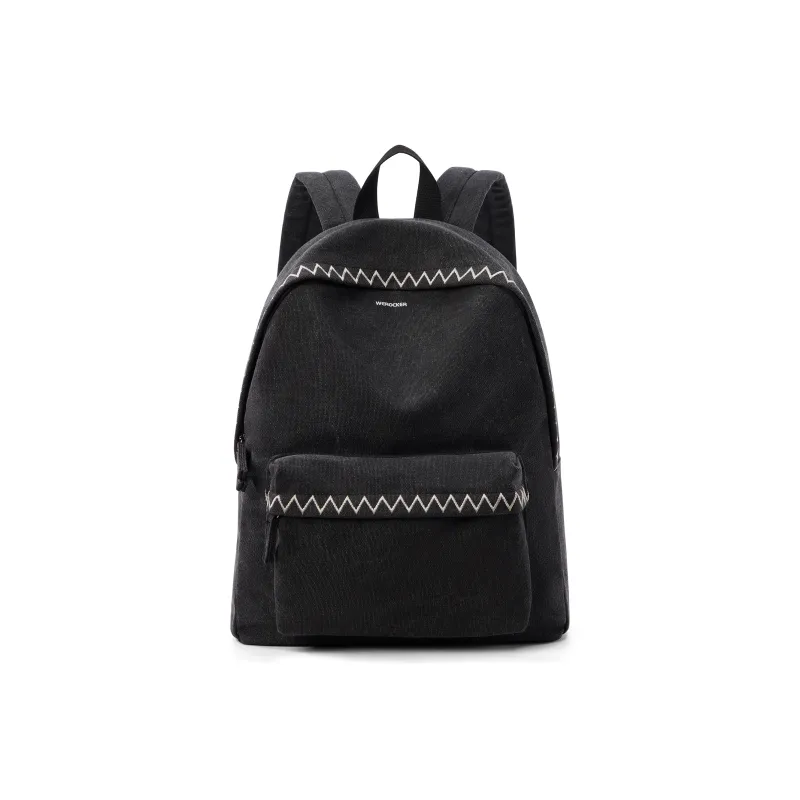 Werocker Canvas Backpack Regular Unisex Ecru/Black/Green-8