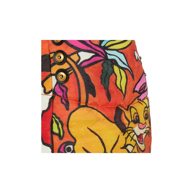 BALMAIN Disney Collaboration Cotton Tote Bag Shopping Bag Handbag Extra Large Kids' Orange & Multicolor-4