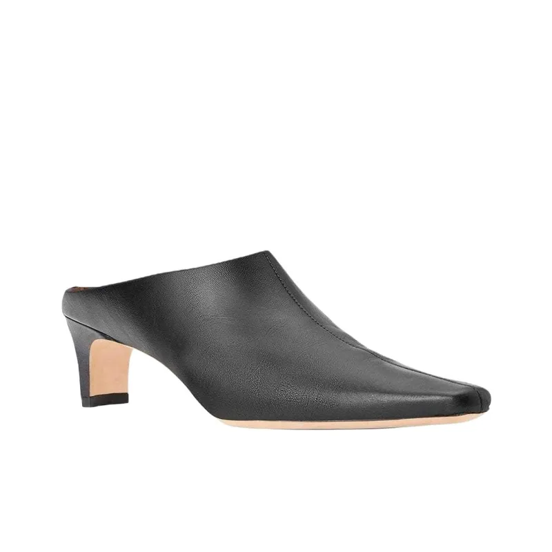 Staud Closed Toe Slippers 5.5cm Women's Black-2