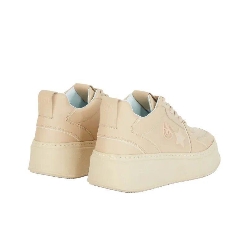 CHIARA FERRAGNI Cf School Low-Top Casual Shoes Women's Beige-3