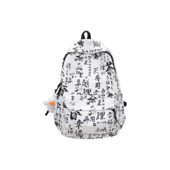 ResNonverba Nylon Backpack Regular Unisex White/Black/Red