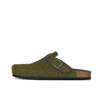 GEOX Slip Resistant Abrasion Resistant Closed Toe Slippers Men's Army Green