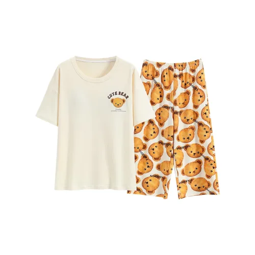 FENTENGCARE Pajama Set Women's Apricot
