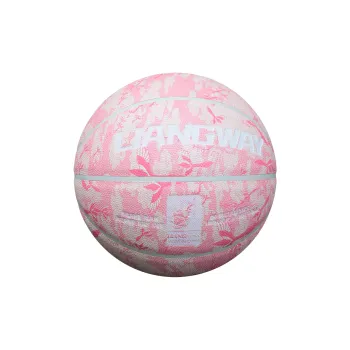 Vartsing x LIANGWAY PU Basketball Cherry Blossom Pink Size 6 Ball Street Training Competition Unisex