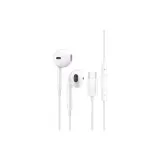 [HIFI Grade, 3D Effect Surround Sound]Type-C Flat Port White Volume Key with Microphone