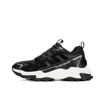 Le Coq Sportif Anti Slip Wear Resistant Low Top Casual Shoes Unisex Black