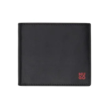 HUGO BOSS Sheepskin Wallet Men's Black
