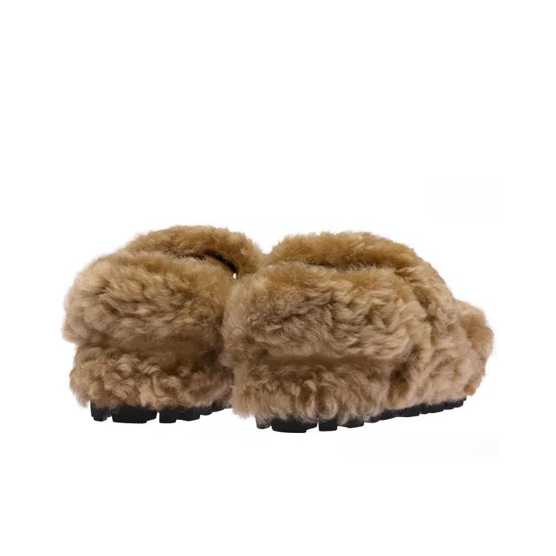 MIU MIU One Strap Sandals Women's Brown-3