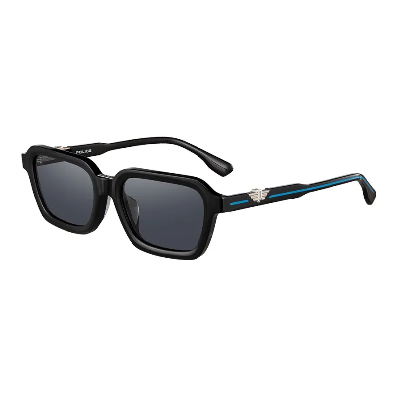Police Plate Frame Square Sunglasses Men's-3