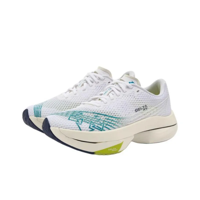 DESCENTE DELTA Breathable Lightweight Low-Top Running Shoes Unisex Black White-1