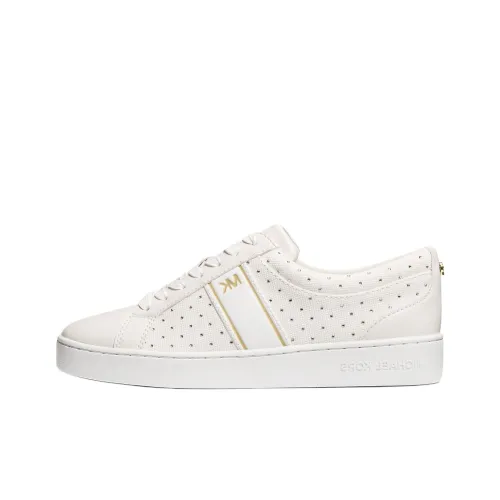 MICHAEL KORS Juno Low-Top Skateboard Shoes Women's Cream White