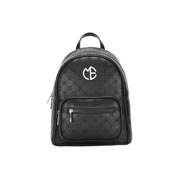 MESUCA Synthetic Leather Backpack Regular Women's Black
