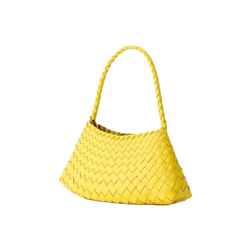 Dragon Diffusion Buffalo Leather Handbag Women's Yellow-1