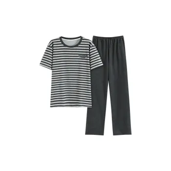 FENTENGCARE Pajama Set Men's Heather Gray