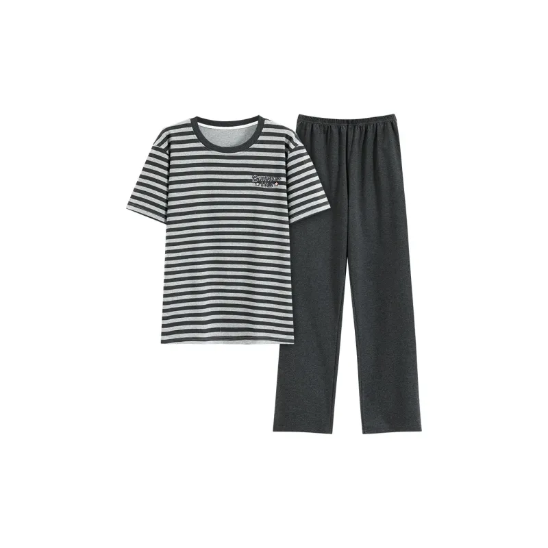 FENTENGCARE Pajama Set Men's Heather Gray-0