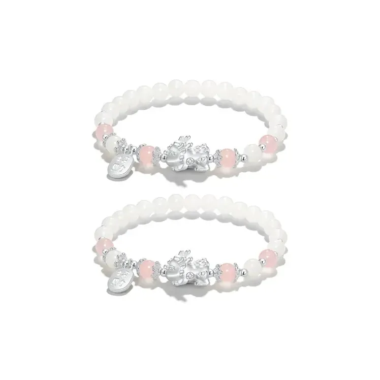 There Is You In The Long World White Jade Bodhi Bracelets Unisex-12