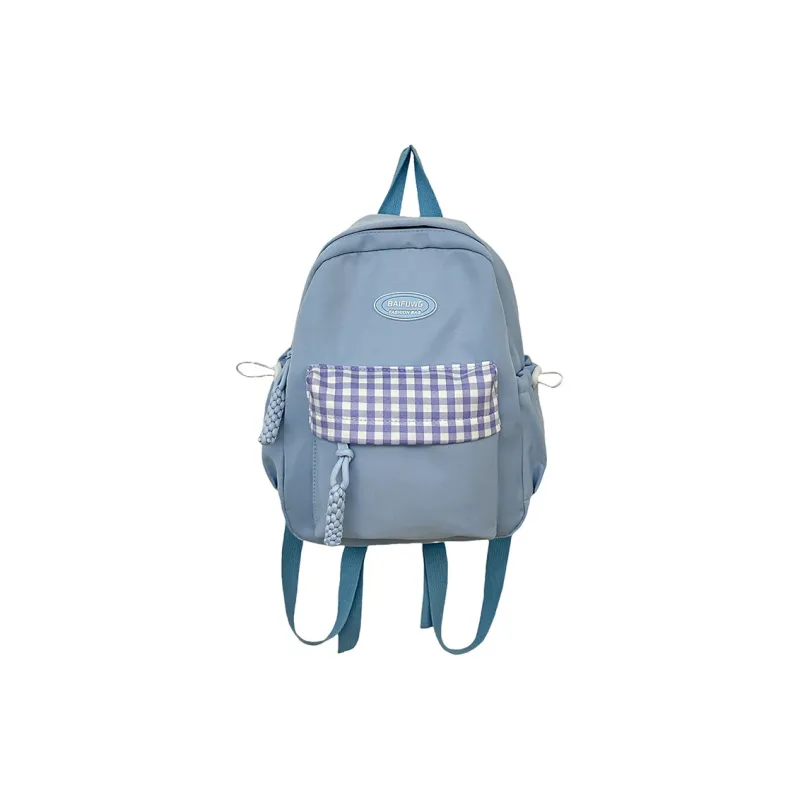 DALO Nylon Backpack Regular Women's White/Blue/Black/Yellow/Green-4