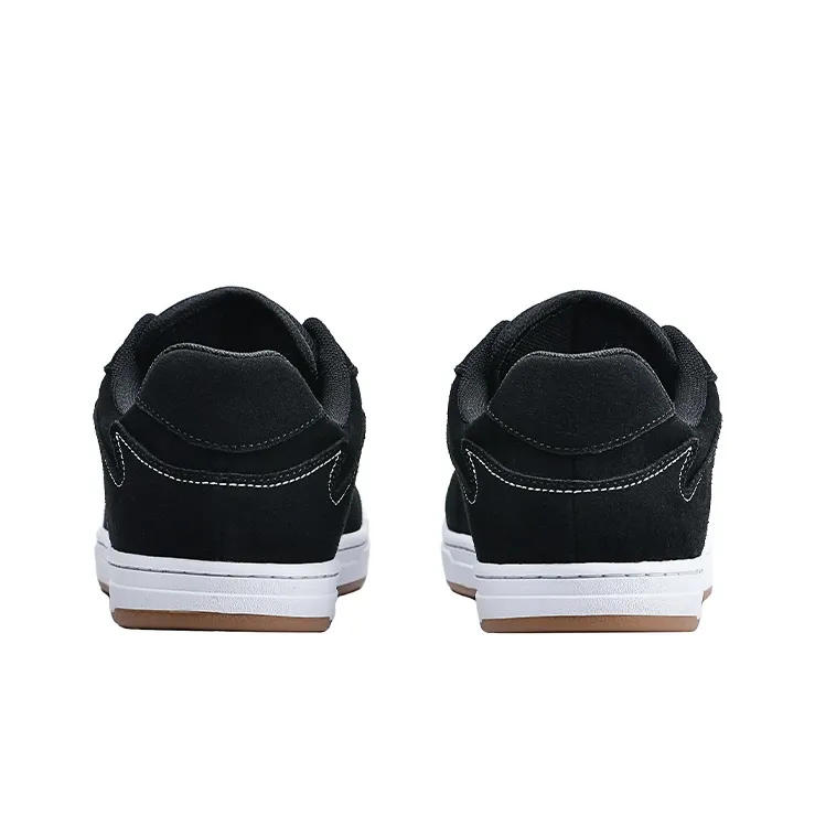 GOLUCK Ant Collection Coverage Cushioning Abrasion Resistant Low Top Skateboard Shoes Unisex Black White-3