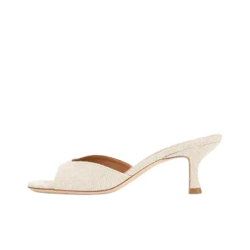 Staud Slide Slippers Women's White