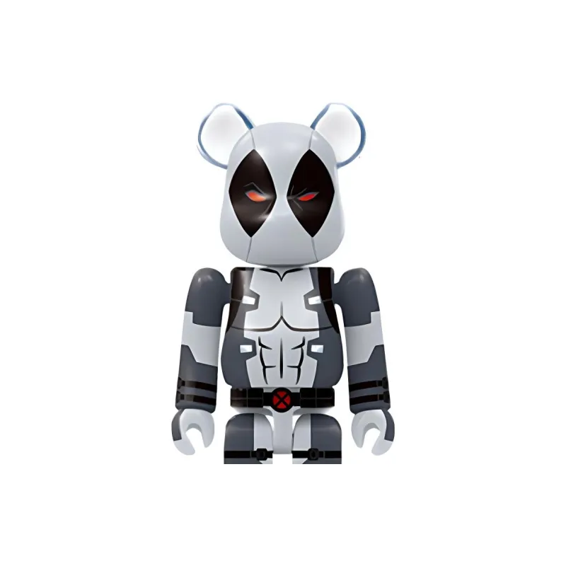 BE@RBRICK 100% Happy X Men X Men Gray Deadpool & Bishop Trendy Figures 7cm-1