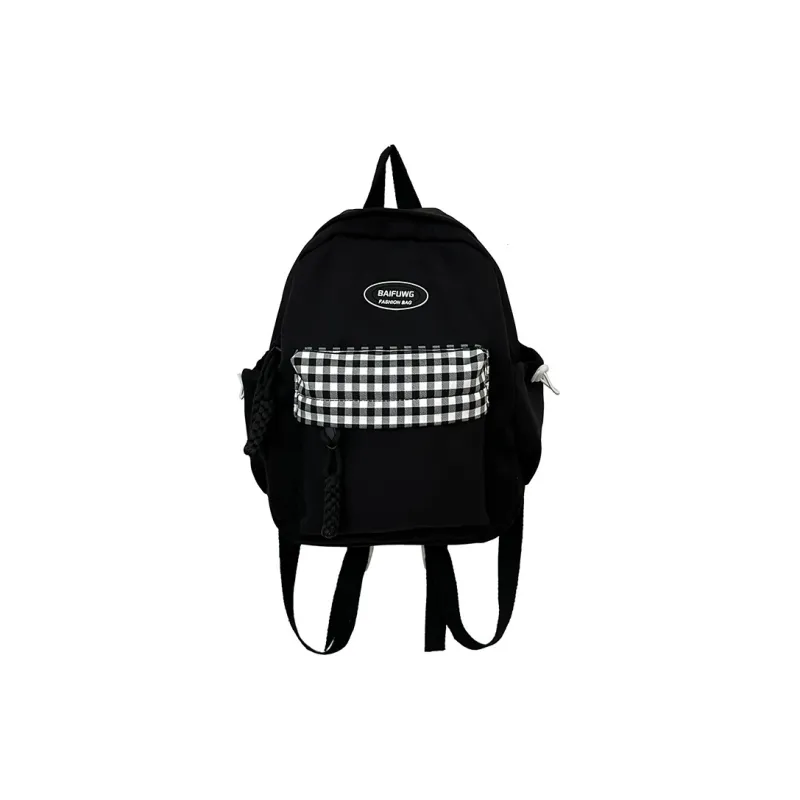 DALO Nylon Backpack Regular Women's White/Blue/Black/Yellow/Green-8