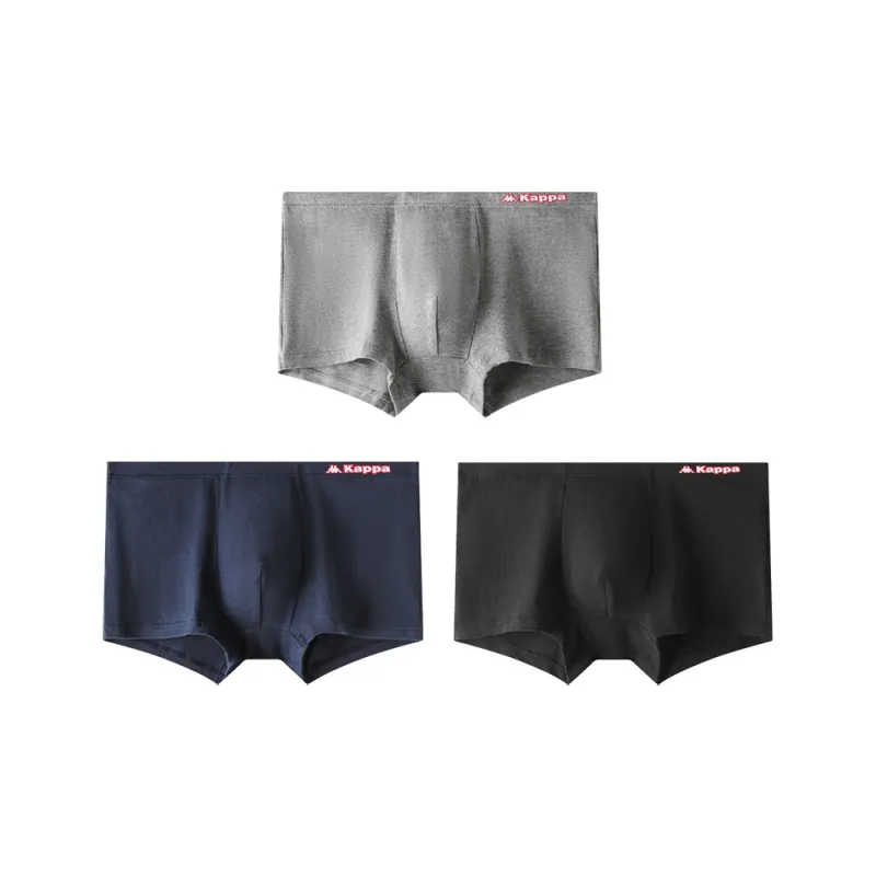 Kappa Underpants Men's 3 Pack Royal Blue+Black+Dark Gray-0